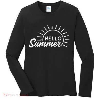Hello Summer Sunset Women's Long Sleeve Shirt