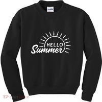 Hello Summer Sunset Kids Sweatshirt thumb 0