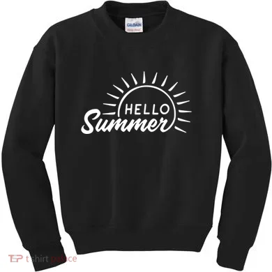 Hello Summer Sunset Kids Sweatshirt