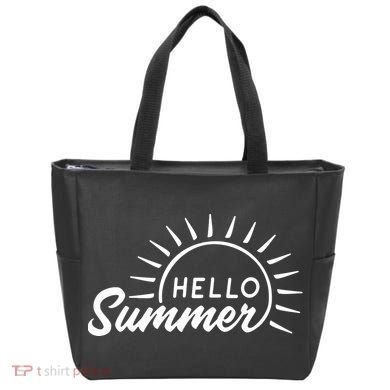 Hello Summer Sunset Tote Bag
