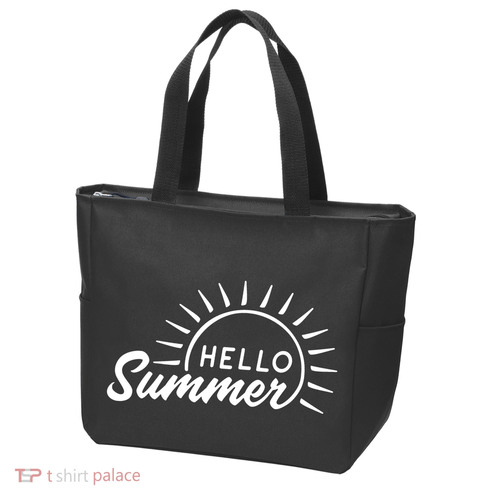 Hello Summer Sunset Tote Bag
