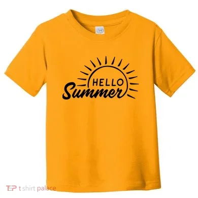 Hello Summer Sunset Toddler T-Shirt