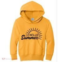 Hello Summer Sunset Kids Hoodie thumb 0