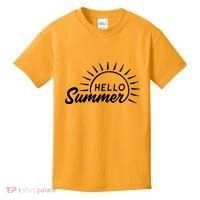 Hello Summer Sunset Kids T-Shirt thumb 0