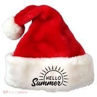 Hello Summer Sunset Santa Hat thumb 0