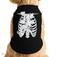 Human Skeleton Spine Cats Doggie Tank thumb 0