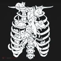 Human Skeleton Spine Cats Doggie Tank thumb 4