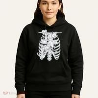 Human Skeleton Spine Cats Hoodie thumb 5