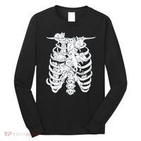 Human Skeleton Spine Cats Long Sleeve Shirt thumb 0