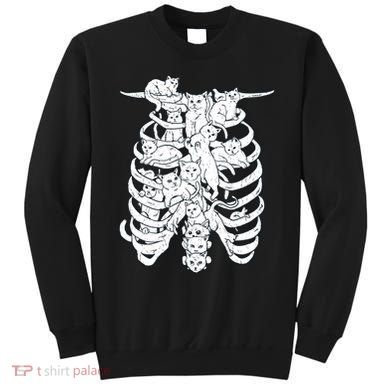 Human Skeleton Spine Cats Sweatshirt