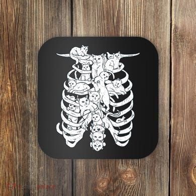Human Skeleton Spine Cats Coaster