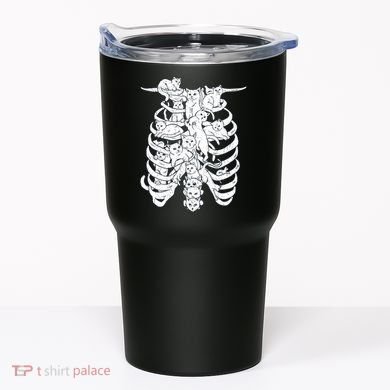 Human Skeleton Spine Cats Tumbler