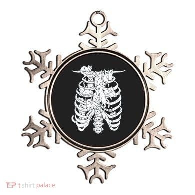 Human Skeleton Spine Cats Ornament