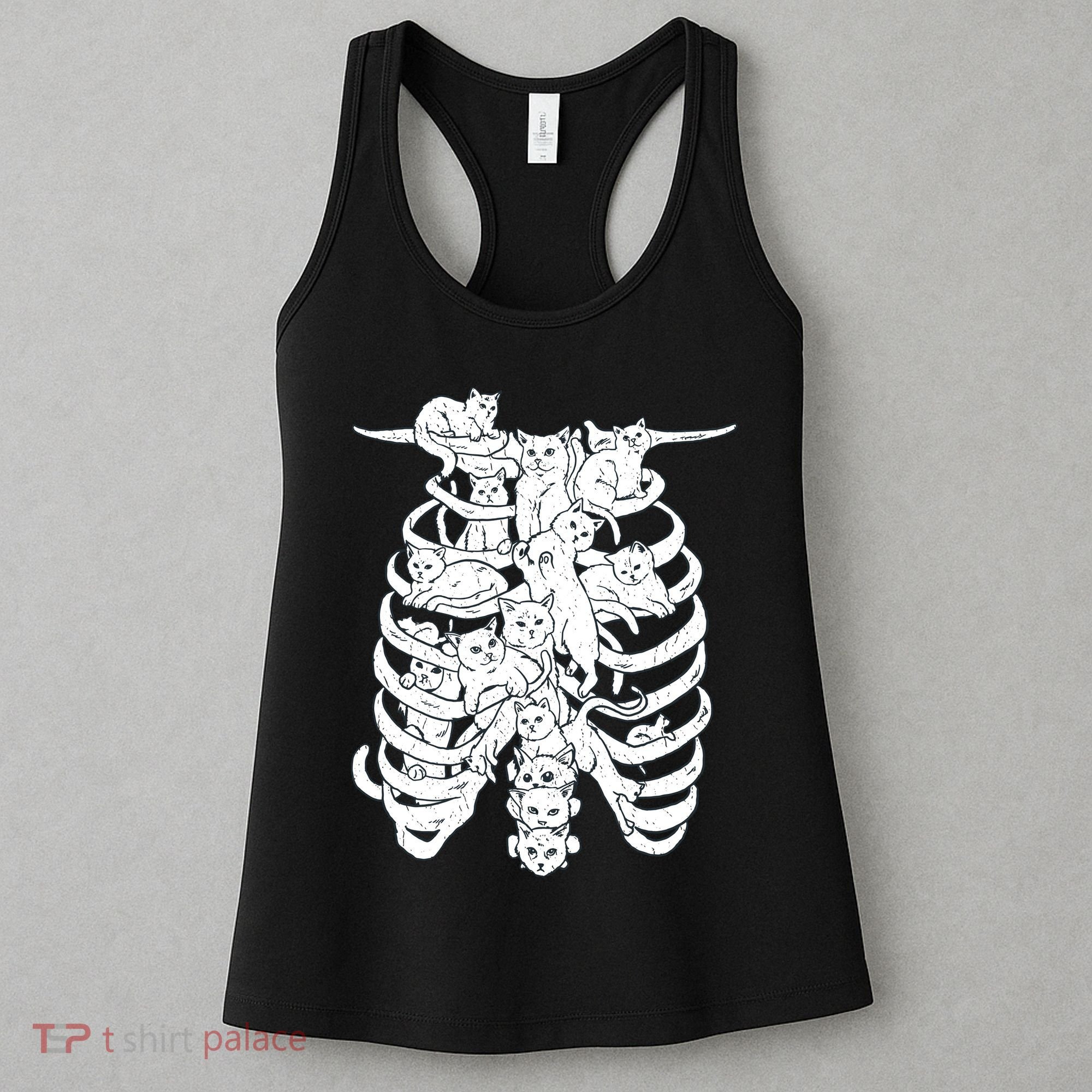 Human Skeleton Spine Cats Women's Tank Top