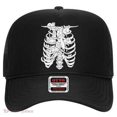 Human Skeleton Spine Cats Hat