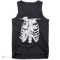 Human Skeleton Spine Cats Tank Top thumb 0