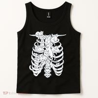 Human Skeleton Spine Cats Tank Top thumb 2