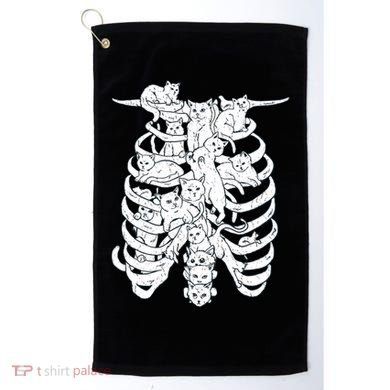 Human Skeleton Spine Cats Golf Towel