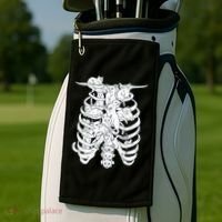 Human Skeleton Spine Cats Golf Towel thumb 2
