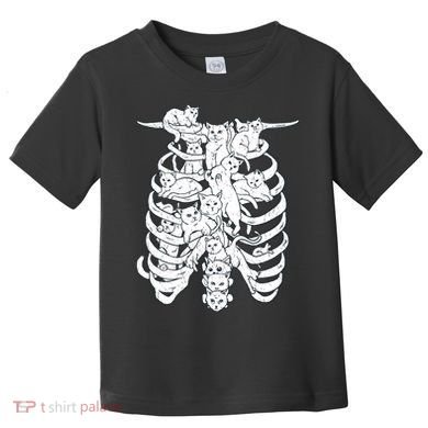 Human Skeleton Spine Cats Toddler T-Shirt
