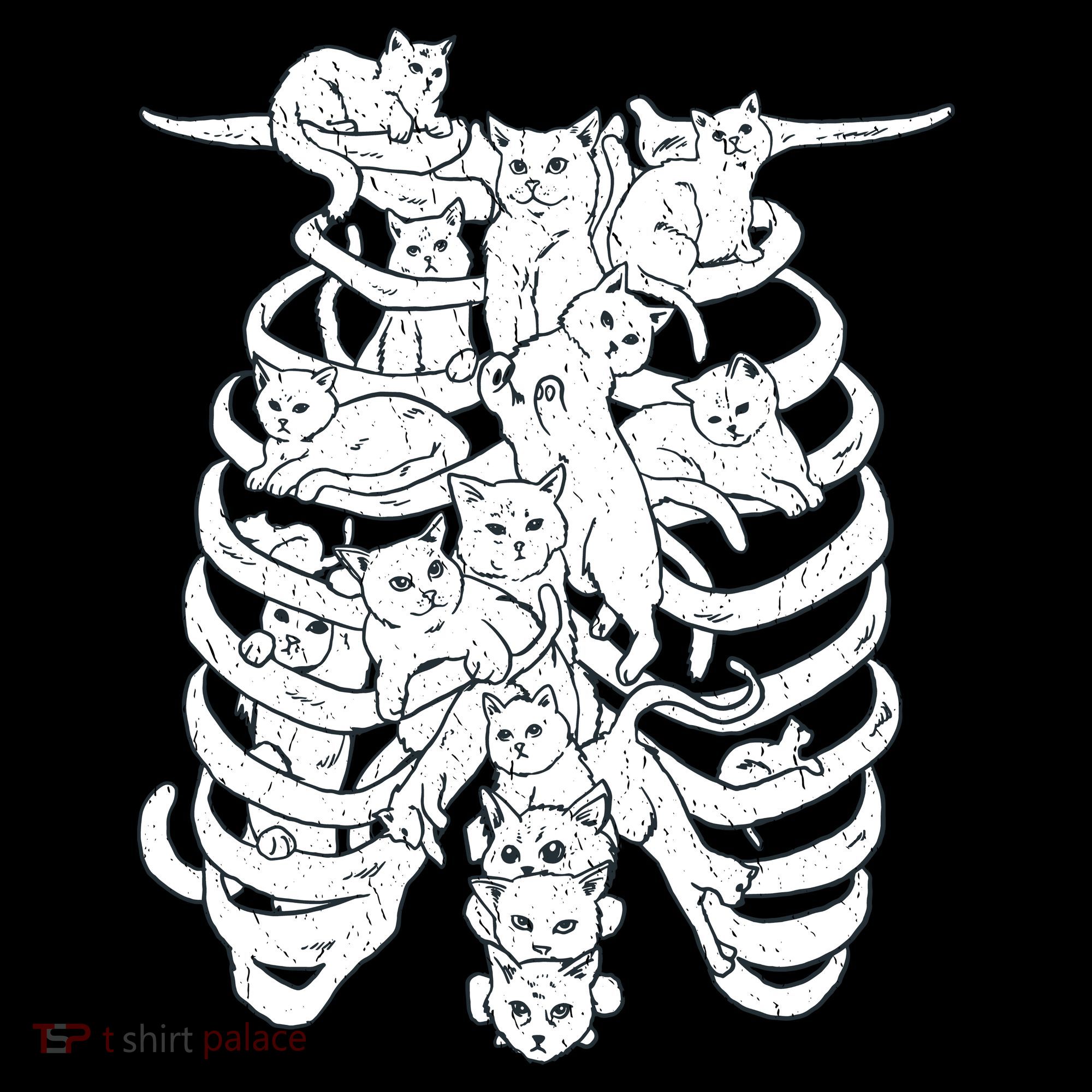 Human Skeleton Spine Cats Toddler T-Shirt