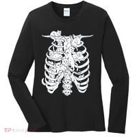 Human Skeleton Spine Cats Women's Long Sleeve Shirt thumb 0