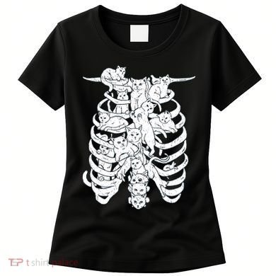 Human Skeleton Spine Cats Women's T-Shirt