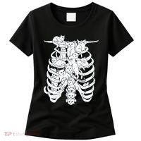 Human Skeleton Spine Cats Women's T-Shirt thumb 0