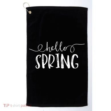 Hello Spring Season Golf Towel