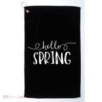 Hello Spring Season Golf Towel thumb 0