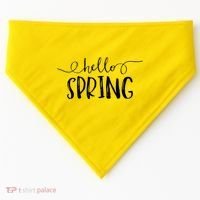 Hello Spring Season USA-Made Doggie Bandana thumb 0