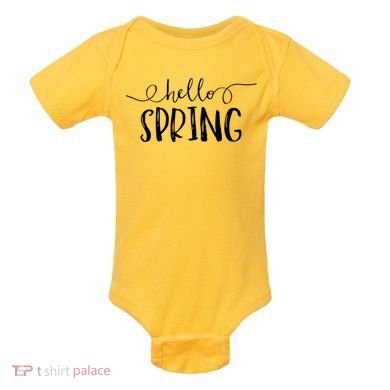 Hello Spring Season Baby Bodysuit