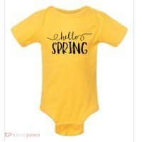 Hello Spring Season Baby Bodysuit thumb 0