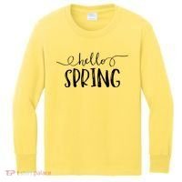 Hello Spring Season Kids Long Sleeve Shirt thumb 0
