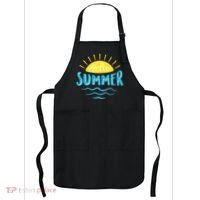 Hello Summer Sunset Ocean Wave Apron thumb 0