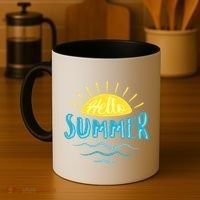 Hello Summer Sunset Ocean Wave Coffee Mug thumb 4