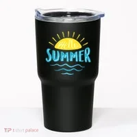Hello Summer Sunset Ocean Wave Tumbler thumb 0