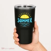 Hello Summer Sunset Ocean Wave Tumbler thumb 2