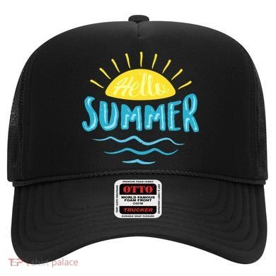 Hello Summer Sunset Ocean Wave Hat
