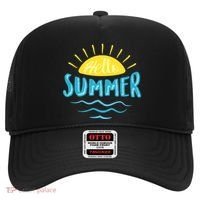 Hello Summer Sunset Ocean Wave Hat thumb 0
