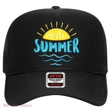 Hello Summer Sunset Ocean Wave Hat