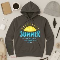 Hello Summer Sunset Ocean Wave Hoodie thumb 3