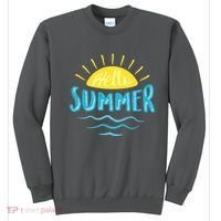 Hello Summer Sunset Ocean Wave Sweatshirt thumb 0