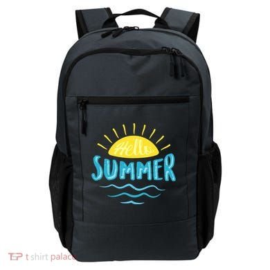 Hello Summer Sunset Ocean Wave Backpack