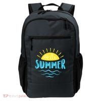 Hello Summer Sunset Ocean Wave Backpack thumb 0
