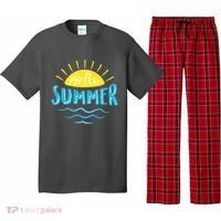 Hello Summer Sunset Ocean Wave Pajama Set thumb 0