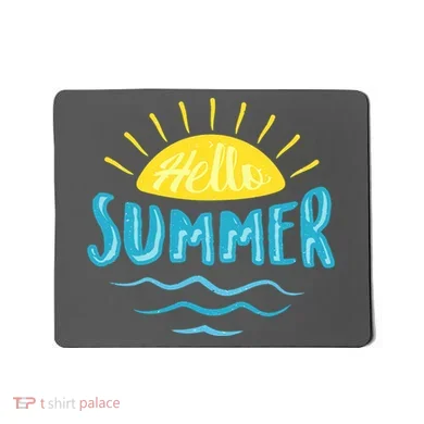 Hello Summer Sunset Ocean Wave Mousepad