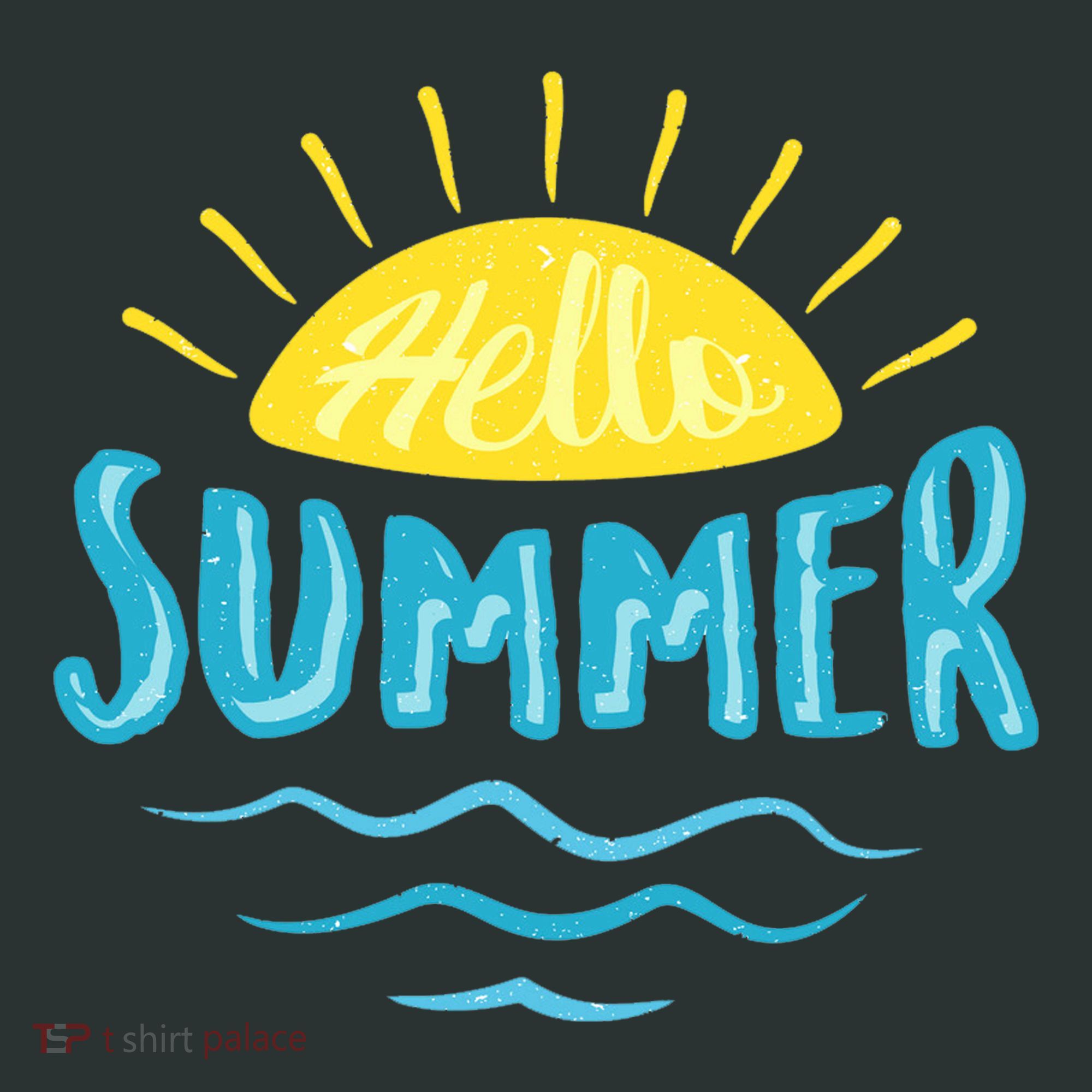 Hello Summer Sunset Ocean Wave Mousepad