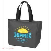 Hello Summer Sunset Ocean Wave Tote Bag thumb 3