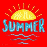 Hello Summer Sunset Ocean Wave Santa Hat thumb 1